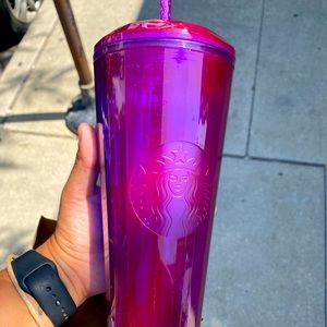 🔮2021 Starbucks Halloween Purple/Magenta dome cup
